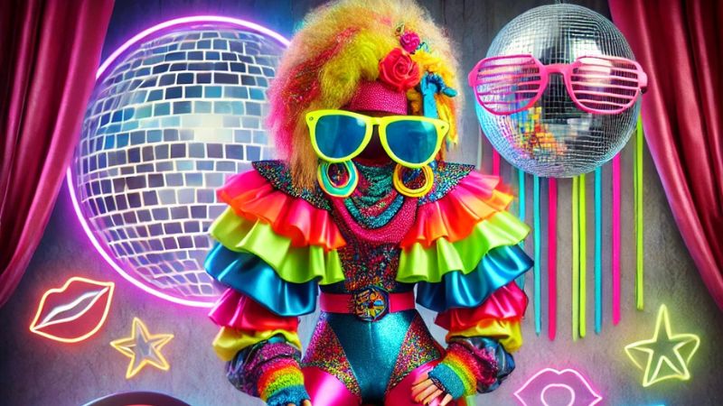 disfraz de años 80 y 90